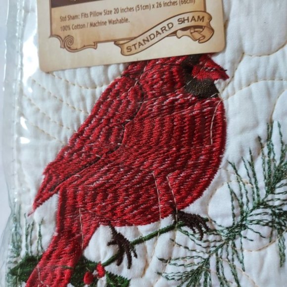 SOLDCracker Barrel Vtg Cardinal Redwood King Quilt 2 Standard Shams NWT RARE-HTF - Picture 10 of 11